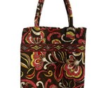 Vera Bradley Retired Puccini Floral Open Top Tote Bag Front Pocket - $16.41