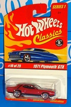 Hot Wheels Classics 2005 Series 1 #10 1971 Plymouth GTX Pearl Pink w/ RL5SPs - £7.84 GBP