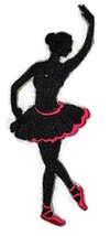 Let&#39;s Dance Custom and Unique Embroidered [Ballet Silhouette] Embroidered Iron o - £8.22 GBP