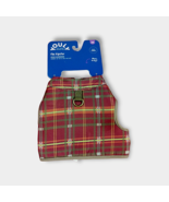 YOULY Hipster Burgundy Plaid Dog Harness Extra Small XS - £9.56 GBP