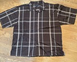 Plaid Button Up Short Sleeve Shirt NOS Regal Wear Mens 4XL NEW - $13.49