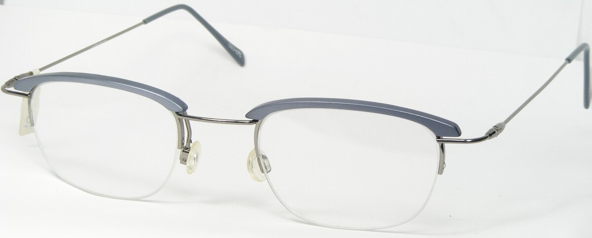 Vintage MIKADO 561 170 Bleu Gris / Argent Lunettes 48-19-140mm Allemagne - $71.12