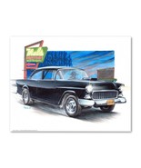 Signed AMERICAN GRAFFITI 1955 Chevy  Poster Print Wall Art 11x14 Unframed - €20,51 EUR