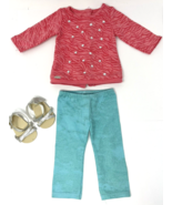 American Girl Truly Me Cool Coral Outfit Top, Pants, Shoes - £14.94 GBP
