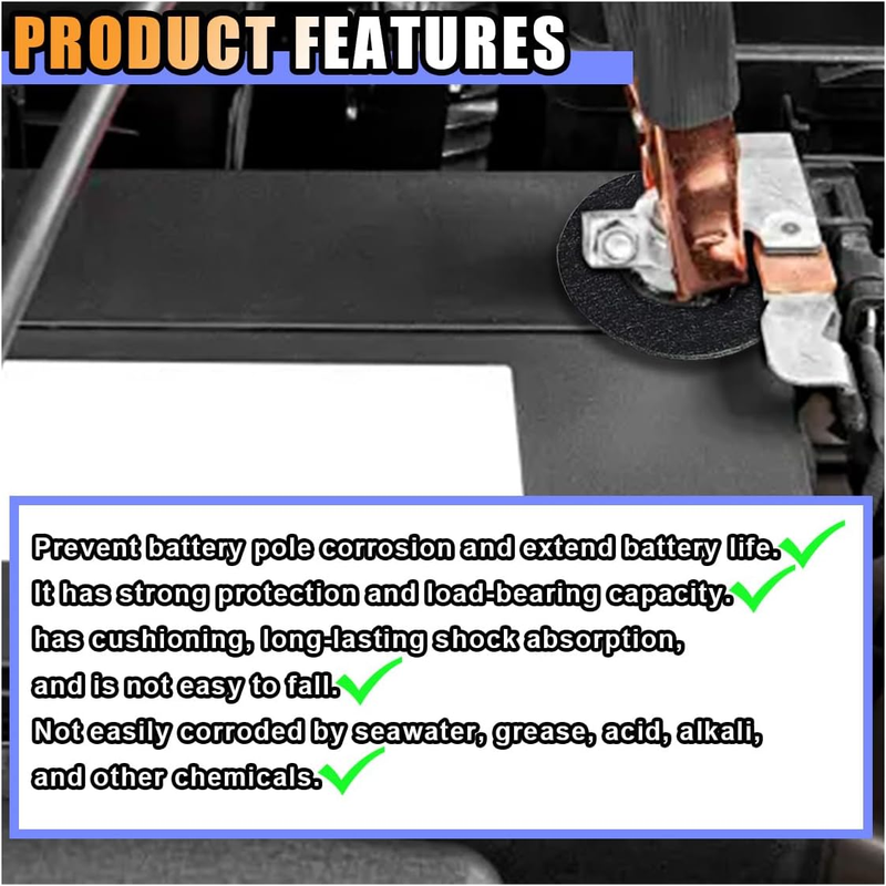 12PCS Battery Terminal Washer Pad, anti Corrosion Washers, Fiber Washers Battery Item image 3