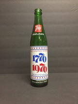 Vintage 7 UP Pop Bottle Salutes The United States 1776 1976 Bicentennial Collect - £3.87 GBP