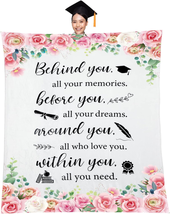 Graduation Blankets Gifts for Women behind You All Your Memories Throw Blankets  - £29.40 GBP