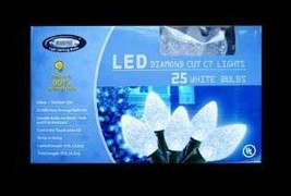 Christmas Source 390151 C7 LED Diamond Light Set with 25 Pure White Lights - $19.99