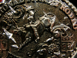1988 National Final Rodeo Bull Riding Hesston Limited Kid Belt Buckle Cowboy NWT - £63.30 GBP