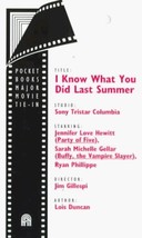 I Know What You Did Last Summer Duncan, Lois - $1.97
