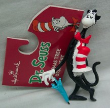 Hallmark Dr. Seuss Cat In The Hat 3" Holiday Christmas Tree Ornament New - £11.61 GBP