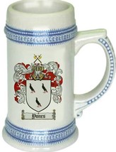 Yones Coat of Arms Stein / Family Crest Tankard Mug - £17.30 GBP