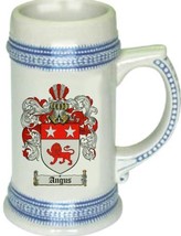 Angus Coat of Arms Stein / Family Crest Tankard Mug - £16.85 GBP