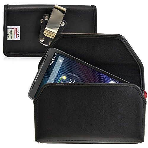 Turtleback Belt Case Made for Motorola Droid Turbo Black Holster Leather Pouch w - $36.99