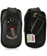 Turtleback Fitted Case for Kyocera DuraXV Flip Phone Black Leather Rotat... - £29.22 GBP