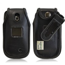 Turtleback Fitted Case for LG Revere 3 VN170 Flip Phone Executive Black Leather  - £29.84 GBP