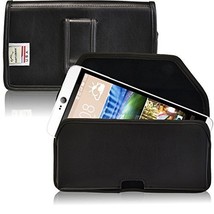 Turtleback Holster Made for HTC Desire 826 Black Belt Case Leather Pouch with Ex - £28.98 GBP