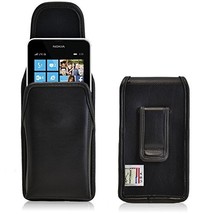 Turtleback Holster Made for Nokia Lumia 635 Black Vertical Belt Case Leather Pou - £28.39 GBP