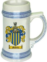 Maietta Coat of Arms Stein / Family Crest Tankard Mug - £17.57 GBP