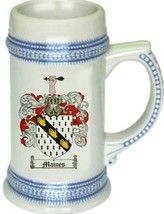 Maines Coat of Arms Stein / Family Crest Tankard Mug - $21.99
