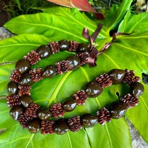 da Hawaiian Store Dark Koa Seed and Kukui Lei Necklace - $34.99