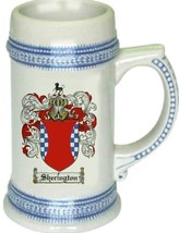 Sherington Coat of Arms Stein / Family Crest Tankard Mug - $21.99