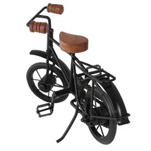 Wooden and Iron Cycle Antique Home Decor Product Metal and Wood Gift Showpiece - £21.76 GBP