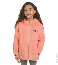 Eddie Bauer Boys Girls Jacket Pale Pink Hood Full-Zip Plush Pockets Heav... - $37.99