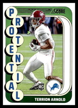 2024 Score Protential #13 Terrion Arnold NM-MT Lions ID:75528 - £3.17 GBP