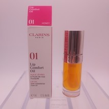 Clarins Lip Comfort Oil With Sweetbriar Rose Oil 01 HONEY Full Size  - $26.72