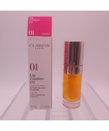 Clarins Lip Comfort Oil With Sweetbriar Rose Oil 01 HONEY Full Size  - $26.72