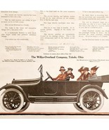 1915 Willys Overland Roadster Advertisement Electrical Started Automobil... - $29.99