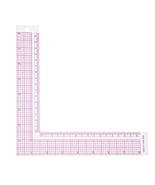 Plastic L Square Shape Ruler Curve Sewing Measure Professional Tailor Cr... - £13.61 GBP