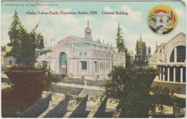 Alaska Yukon Pacific Exposition Seattle 1909 Oriental Building Postcard WA - £2.23 GBP