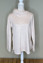 max studio NWOT women’s split neck pullover sweater size S pink C12 - £11.98 GBP