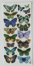 1 Sheet Butterfly Stickers Blue Butterflies - $8.99