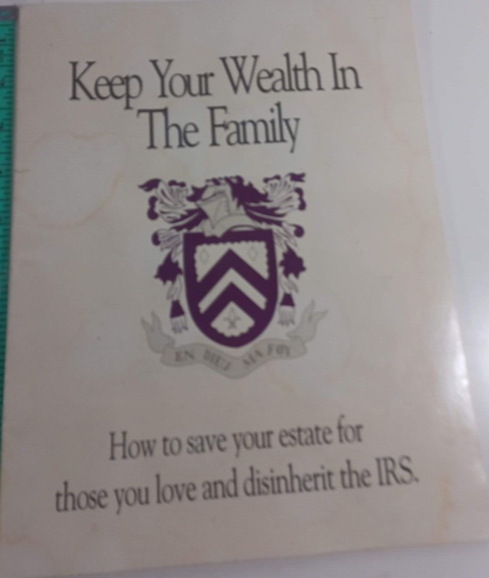 Primary image for keep your wealth in the family 1990 paperback good
