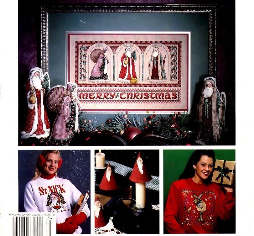 Celebrations, A Leisure Arts Magazine for Cross Stitch & Crafts Christmas 1992 - $4.95