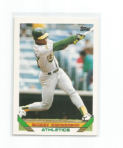 Rickey Henderson (Oakland A&#39;s) 1993 Topps Card #750 - £3.98 GBP