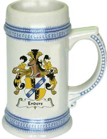 Enders Coat of Arms Stein / Family Crest Tankard Mug