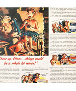 1943 Borden Dairy Products Basic 7 Elsie Cow Advertisement WW2 Era Ads D... - $734.82 MXN