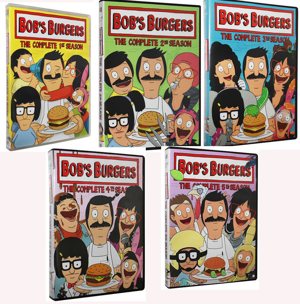 Bob's Burgers The Complete Seasons 1-5 Box Set 13 Disc Free Shipping New - $51.80