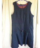 George Girl&#39;s Dark Navy School Uniform Belted and Pleated Sleeveless Dre... - $4.00