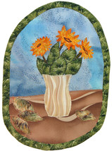 Sunflowers: Quilted Art Wall Hanging - £179.90 GBP