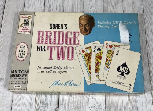 Vintage 1964 Milton Bradley Goren's Bridge for Two Game Complete - £6.85 GBP