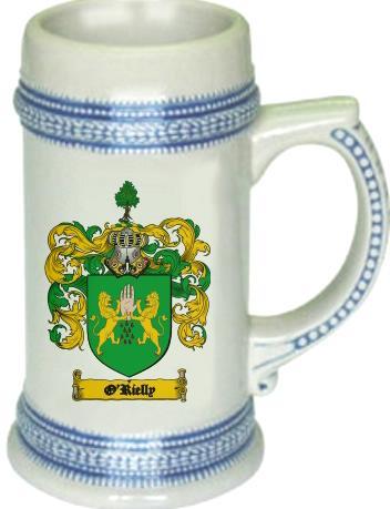 O'Rielly Coat of Arms Stein / Family Crest Tankard Mug - $21.99