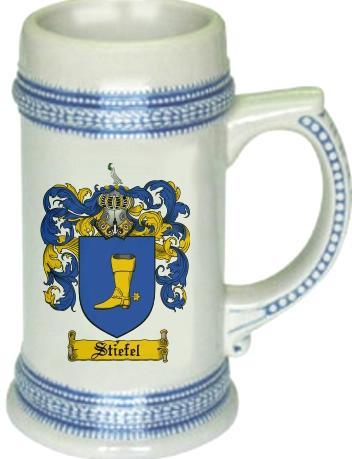 Stiefel Coat of Arms Stein / Family Crest Tankard Mug