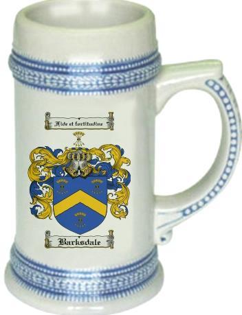 Barksdale Coat of Arms Stein / Family Crest Tankard Mug - $21.99