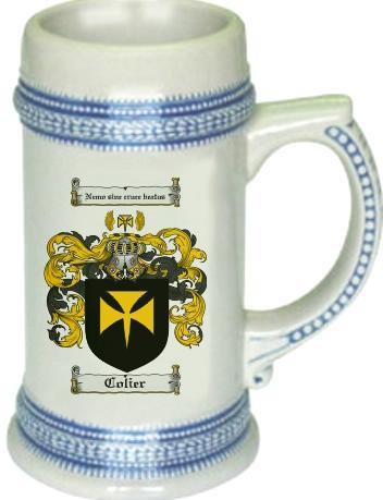 Colier Coat of Arms Stein / Family Crest Tankard Mug