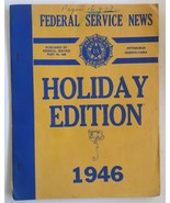 Federal Service News Holiday Edition 1946 vintage book newsletter magazi... - $18.98 CAD